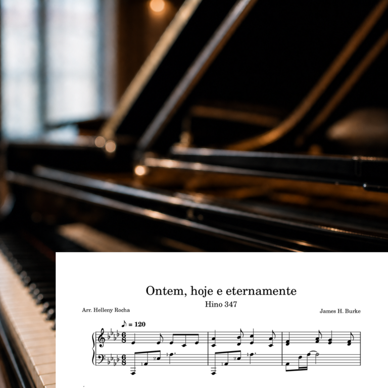 Capa da partitura 347 - Ontem, hoje e eternamente