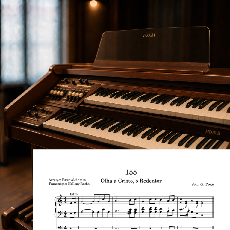 Capa da partitura 155 - Olha a Cristo, o Redentor