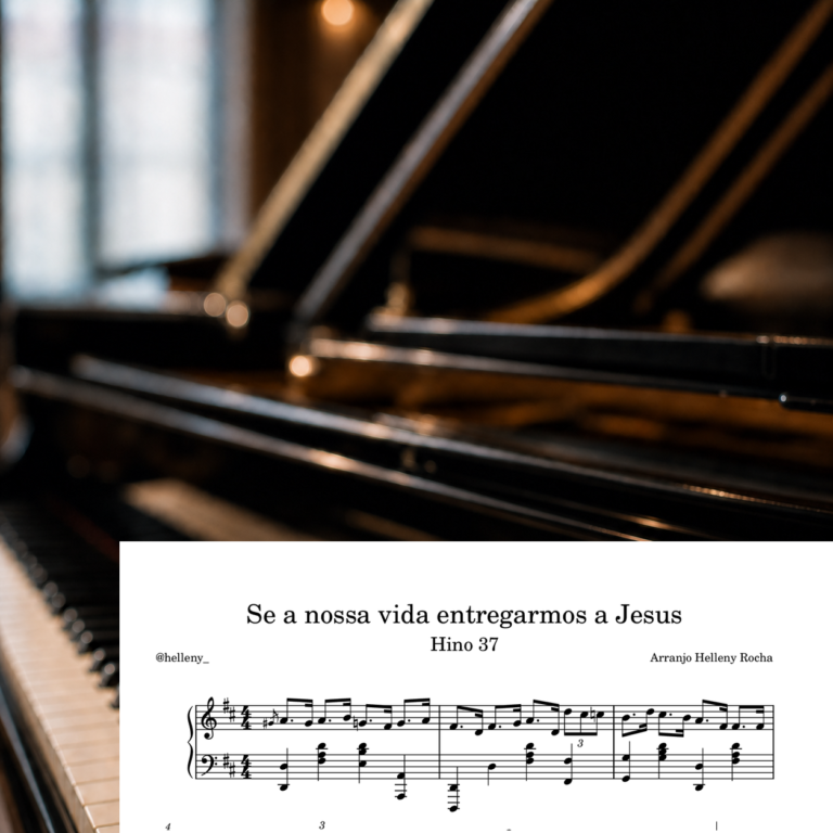 Capa da partitura 37 - Se a nossa vida entregarmos a Jesus