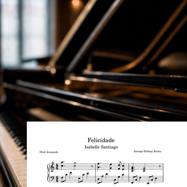 Capa da partitura Hino "Felicidade" - Isabelle Santiago (Avulso)