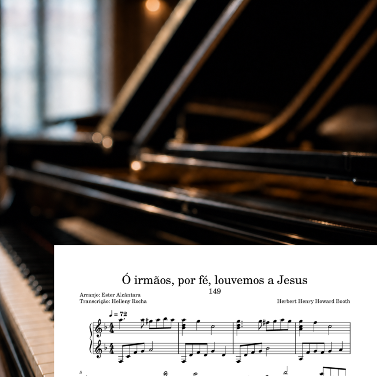 Capa da partitura 149 - Ó irmãos, por fé, louvemos a Jesus