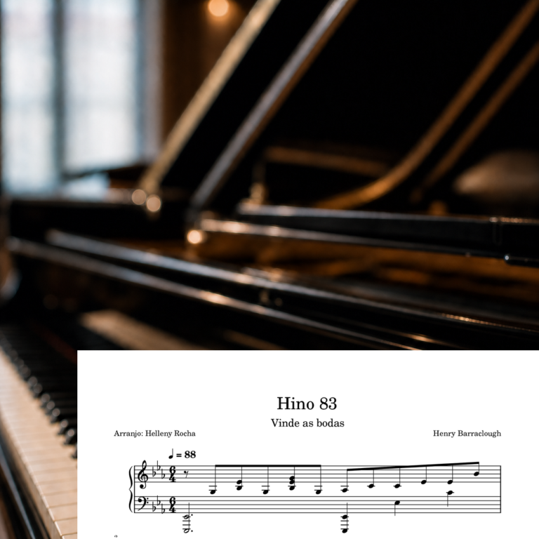 Capa da partitura 83 - Vinde as bodas