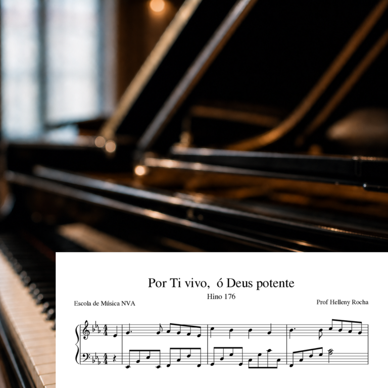 Capa da partitura 176 - Por Ti vivo, ó Deus potente