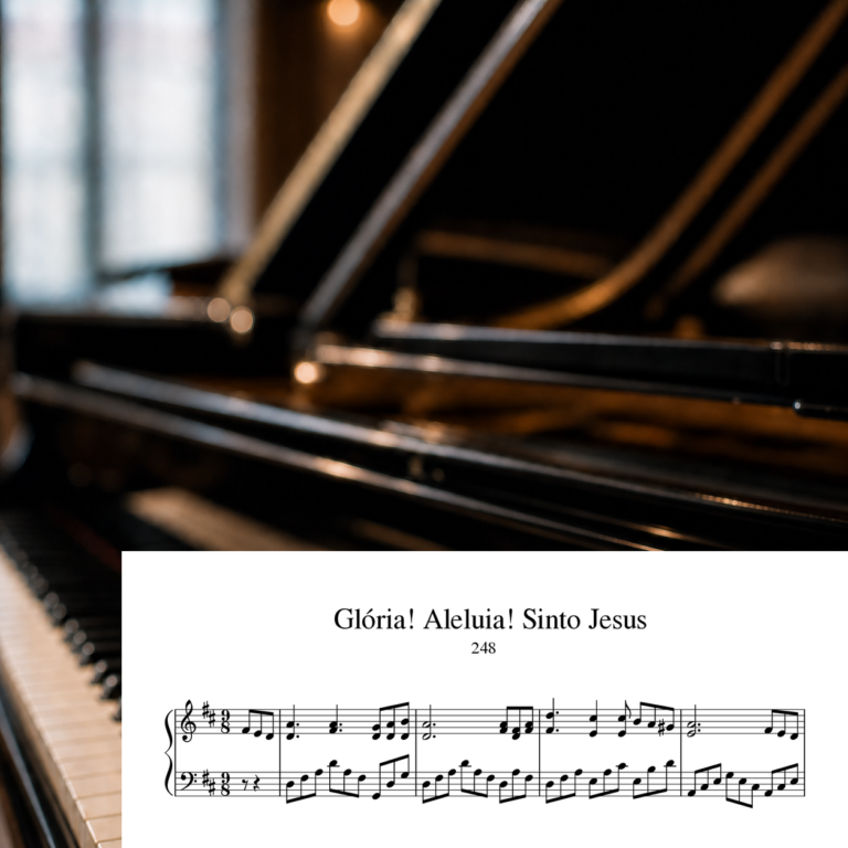 Capa da partitura 248 - Glória! Aleluia! Sinto Jesus
